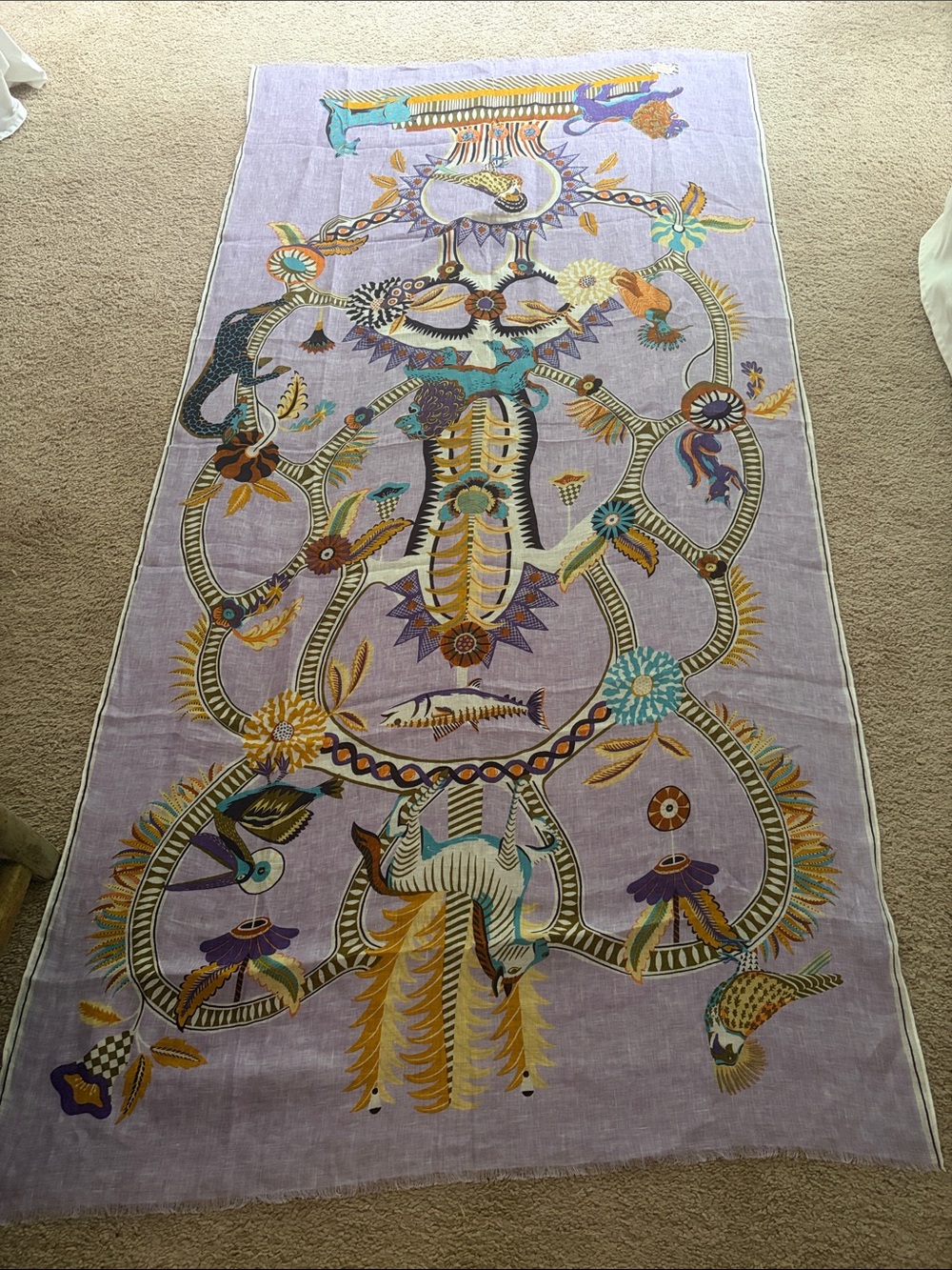 Inoui Editions large lilac scarf